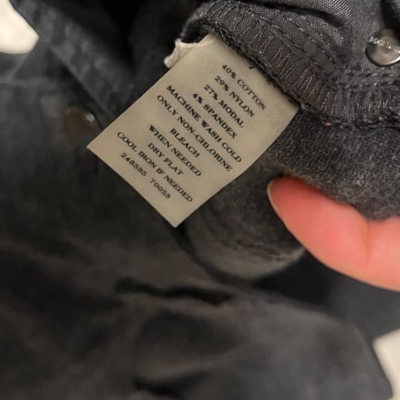 Ann Taylor Sz 8 Dark Grey Slim Straight Comfy Stretchy Cotton Blend Work Pants - Picture 6 of 11